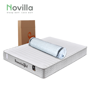 Mattress Orthopedic King Queen Full Size Rolled Up Latex Pillow Top Mattress Hybrid Single Bed Twin Memory Foam Mattress