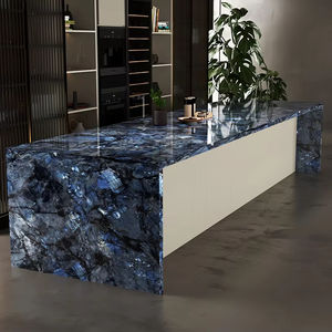 ท็อปโต๊ะหินแซฟไฟร์สีฟ้า12/20มม. ดีไซน์หลอดเลือดดำแบบผสมทันสมัย - Product Image 1