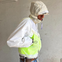 Vestes coupe-vent unisexes personnalisées pour la randonnée, légères, en nylon et polyester, avec fermeture éclair, à capuche, séchage rapide