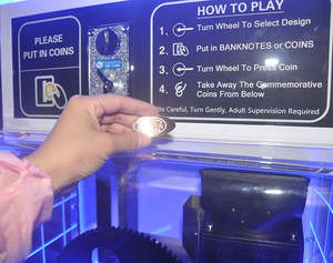 Máquina de Prensa de Monedas Autoservicio, Máquina de Prensa de Monedas de Cobre Automática para Museos, Juego de <span class=keywords><strong>Arcade</strong></span>, Máquina de Recuerdos DIY - Product Image 6