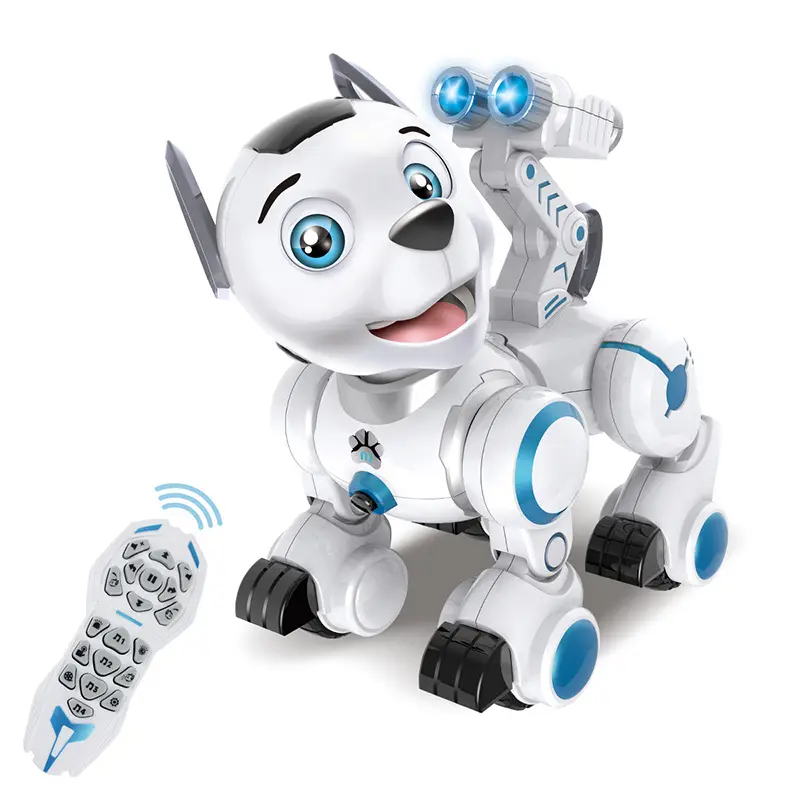 Amazon Hot Sale RC Robot Puppy Toy Electronic Pets Remote Control Robotic Dog with Light and Sound for Kids