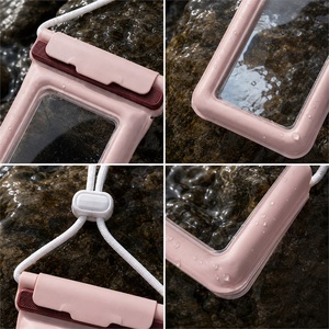 Sac étanche pour téléphone en PVC IPX8 avec cordon de cou, écran tactile, sac étanche pour téléphone en PVC pour la natation, la plage, la plongée en apnée - Product Image 4