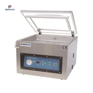 VM(Q)400TE Plastic Bag Food Meat Fish Vegetable Saver Single Chambe Semi-Automatic Small Vacuum Packing Machine