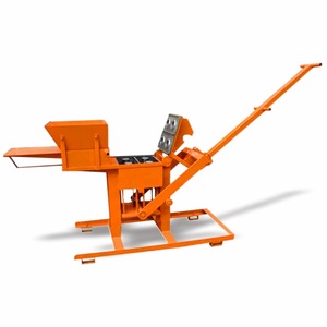 Máquina para Fabricar Bloques de Hormigón, Equipo Hidráulico para Moldear Ladrillos de Arcilla con Bomba, Operación Manual, Fácil de Usar, Color Naranja - Product Image 1