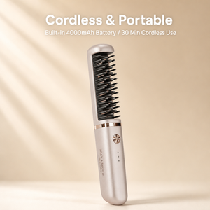 <span class=keywords><strong>Cepillo</strong></span> <span class=keywords><strong>Alisador</strong></span> <span class=keywords><strong>de</strong></span> Cabello Cerámico Inalámbrico Recargable DearChoice, Plancha <span class=keywords><strong>de</strong></span> <span class=keywords><strong>Pelo</strong></span> Eléctrica Inalámbrica para Viajes y Uso Doméstico - Product Image 4