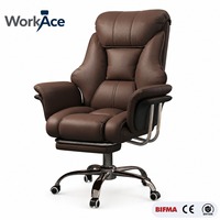 Fauteuil de Direction en Cuir Chromé Poli, Rembourré, à Dossier Haut, Pivotant, Inclinable, Ergonomique et Réglable, pour Intérieur, Vente Directe Usine