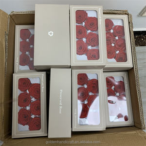 QSLH-A310 B Grade Meilleure Qualité Chine Réel Naturel Éternel Pour Toujours Immortel Tête De Fleur Roses Préservées - Product Image 6