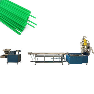 Machine automatique de fabrication de pailles en amidon de maïs comestible en plastique PLA, ligne de production de pailles flexibles <span class=keywords><strong>pour</strong></span> sucettes, bâtonnets, crayons - Product Image 1