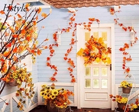 FZH316 — feuilles d'érable artificielles colorées, vente en gros, assorties, pour événements, mariages, décoration, Pack de 50 unités