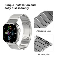 Correa de Metal de Acero Inoxidable al por Mayor para Reloj, 46mm 49mm, Banda de Repuesto Deportiva con Hebilla de Mariposa para Watch SE ULTRA 10/9