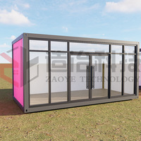 Maisons préfabriquées en conteneurs de 20 pieds, maison de bureau préfabriquée en conteneur, maison en conteneur avec 1 chambre, maison en conteneur maritime