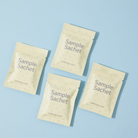 Sac d'emballage pour produits de beauté imprimé sur mesure, emballage en plastique pour cosmétiques, sachet d'échantillon de cosmétiques, pochette zippée pour cosmétiques