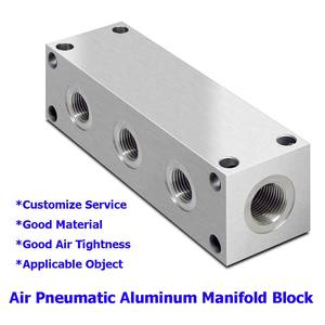 خدمة تصنيع بالتحكم الرقمي بالحاسوب حسب الطلب، وصلة هيدروليكية مستقيمة بـ 6 مخارج من الألومنيوم لتوزيع الغاز والهواء - Product Image 3