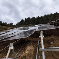 Support solaire en acier galvanisé/alliage d'aluminium sur mesure (OEM/ODM), facile à installer pour centrales solaires