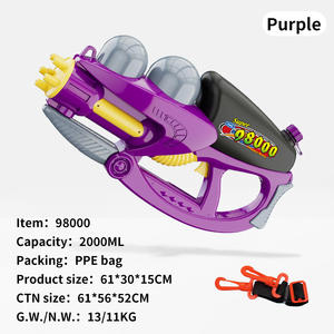 Bomba de mano de plástico de gran capacidad, pistola de agua, playa de verano, tamaño grande, juego de pistola de agua de alta presión de mano para niños/adultos - Product Image 4