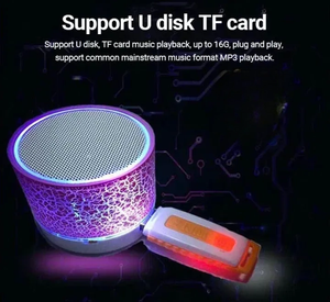 2025 mô hình mới nhất xách tay mini không dây cho <span class=keywords><strong>Bluetooth</strong></span> Loa RGB LED chiếu sáng với USB CF card & AUX hỗ trợ âm nhạc hộp cho - Product Image 3