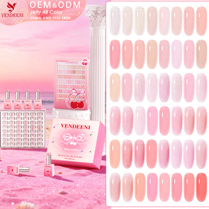 Set <span class=keywords><strong>de</strong></span> Esmaltes <span class=keywords><strong>de</strong></span> <span class=keywords><strong>Uñas</strong></span> en <span class=keywords><strong>Gel</strong></span> Vendeeni Factory Summer, 48 Colores Rosa, en Caja, TPO HEMA FREE, OEM, Colección <span class=keywords><strong>de</strong></span> Esmaltes <span class=keywords><strong>de</strong></span> <span class=keywords><strong>Gel</strong></span> Rosa Transparente - Product Image 1