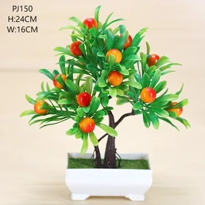 QIDA - Árbol de Flores de Seda Artificial al por Mayor, Bonsái, Decoración de Lujo para el Hogar, Planta Pequeña en Maceta de Plástico para Bodas - Product Image 6