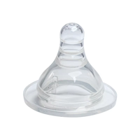 Tétine en silicone pour biberon liquide sans BPA mamelon d'alimentation pour bébé durable et transparent