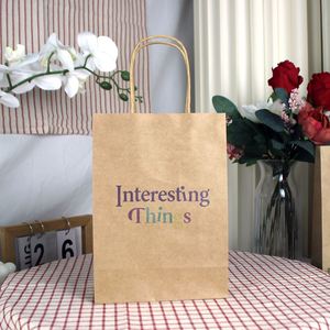 <b>Paper</b> Bags Food Grade <b>Paper</b> <b>Packaging</b> Durable Custom Printed Eco Friendly Takeaway Shopping Bag Custom Size Available - Product Image 3