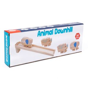 Juguete Creativo y Divertido para Niños, Bloques de Dinosaurios con Inercia para Descender, Rampa de Madera Montessori, Juguetes de Dinosaurios - Product Image 5