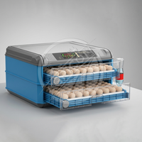 Nouvel incubateur d'œufs entièrement automatique en plastique, capacité 24-500 œufs, pour poulets, canards, oies, cailles, pigeons, avec contrôle de température 220V, pour élevage avicole