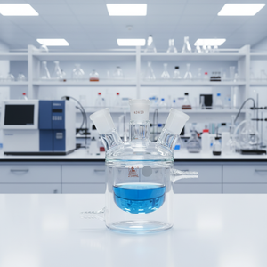 夹套反应釜 双层反应瓶 三颈循环保温 250ml/24 # *<span class=keywords><strong>3</strong></span> - Product Image 6
