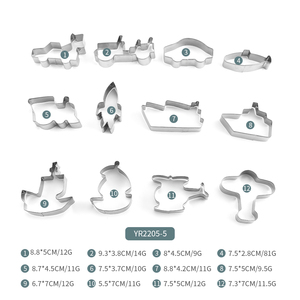 <span class=keywords><strong>Precio</strong></span> de Fábrica, Molde para <span class=keywords><strong>Galletas</strong></span> de Acero Inoxidable Personalizado de 12 Piezas, Cortador de <span class=keywords><strong>Galletas</strong></span>, Herramientas para Pasteles con Forma de Vehículos - Product Image 4