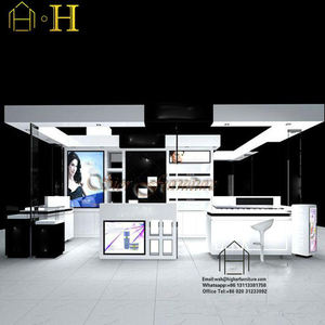 Hopping Mall Popup En Bois Blanc Rose Belle Jeunesse Fille Maquillage Cosmétiques <span class=keywords><strong>Kiosque</strong></span> Cosmétique Affichage - Product Image 2