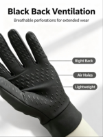 Gants de cyclisme professionnels à doigts entiers, paume en nylon antidérapante, protection UV, sangle de poignet réglable, pour l'équitation et les activités de plein air