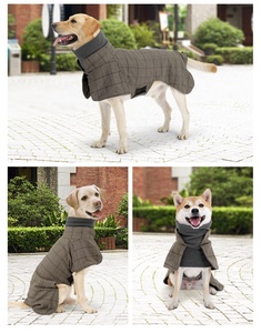 Chaleco de traje de perro mascota de cuello alto ajustable suave y algodón de nuevo diseño de estilo británico de alta calidad - Product Image 6