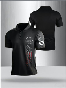 เสื้อโปโลผู้ชายแบบแห้งเร็ว ป้องกันแสงแดด UPF 50+ สำหรับกิจกรรมกลางแจ้ง ตกปลา เดินป่า วิ่งออกกำลังกาย แขนสั้น - Product Image 1