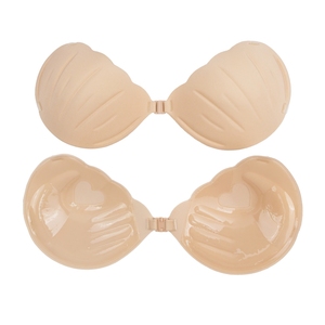<span class=keywords><strong>Soutien</strong></span>-<span class=keywords><strong>gorge</strong></span> push-up adhésif en silicone confortable sans bretelles pour femmes Invisible réutilisable 3D Plam Shell forme imperméable respirant - Product Image 2