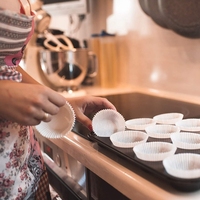 Papiers de cuisson écologiques antiadhésifs et résistants à la graisse pour mini-muffins, brownies, cupcakes, sushis et sandwichs