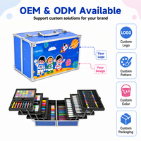 Ensemble de peinture pour enfants, fournitures artistiques, ensemble de 160 pièces, boîte de couleurs pour enfants, ensembles de coloriage professionnels LT73400