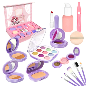 Dropshipping Shopfiy Ensemble de maquillage en plastique non toxique pour filles et enfants, kit de jouets de simulation cosmétique pour enfants, - Product Image 2