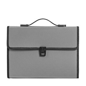 Organisateur d'accordéon portable en plastique avec poches personnalisées et poignée, classeur extensible format Lettre/A4 pour voyage, école, bureau - Product Image 1