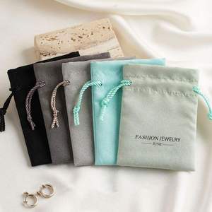 Bolsas de Regalo Personalizadas con Logotipo, Bolsitas de Joyería de Microfibra con Cordón y Logotipo - Product Image 5