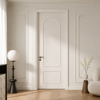Portes intérieures minimalistes en polymère peintes sur mesure, finition laquée, blanches, pour chambre, salon, villa, appartement, hôtel, décoration