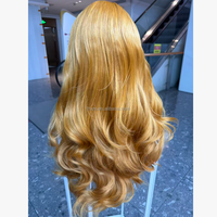Perruque Lace Front Synthétique 5x5 en Fibre Haute Température Résistante à la Chaleur, Ligne de Cheveux Naturelle, Sans Colle, 24 Pouces, Ondulée, Châtain Foncé, avec Frange