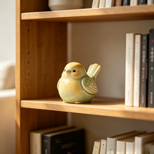 Figurine d'<span class=keywords><strong>oiseau</strong></span> en résine personnalisée BZY, statue d'animal émaillée faite à la main, décoration artistique moderne pour la maison et le bureau, vente en gros B2B, usine OEM - Product Image 3