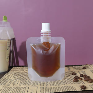 투명 밀폐 액체 흡입 노즐 백과 맞춤형 농축 커피 액체 분배 백 - Product Image 4