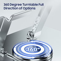 Support d'ordinateur portable de bureau en alliage d'aluminium Support réglable à rotation 360 pour ordinateurs portables