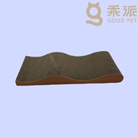 Griffoir pour chat en carton moderne en forme de vague, personnalisable, directement de l'usine, avec assemblage facile