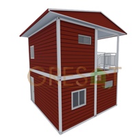 Container House De Luxe Structure Flat Pack Contenedores Casa prefabricada Casa contenedor de 3 dormitorios