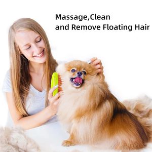 3 in 1 <b>Pet</b> Grooming Hair Comb Multifunctional Cleaning Hair Remover Electric Steamy Spray <b>PET</b> Steam Cat Hair <b>Brush</b> - Product Image 5