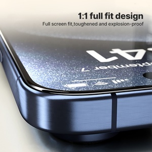 Protector de Pantalla de Vidrio Templado ESD Antiestático con Borde Curvo Grande Biselado King Kong <span class=keywords><strong>Gorilla</strong></span> Corte Diamante para <span class=keywords><strong>iPhone</strong></span> 16 15 14 13 Pro - Product Image 4