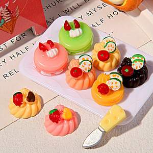 Accessoires de bijoux <span class=keywords><strong>en</strong></span> résine alimentaire simulée, gâteau <span class=keywords><strong>à</strong></span> la crème de fraise, coque de téléphone portable, modèle d'animal d'anime DIY, ornements <span class=keywords><strong>en</strong></span> argile - Product Image 5