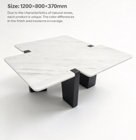 Pièce décorative sculpturale en marbre naturel blanc platine avec supports incrustés en acier inoxydable pour salon moderne, hall, villa