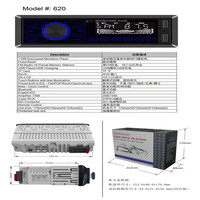 Reproductor de DVD para Auto con Panel Desmontable, Estéreo Multimedia con Bluetooth/DVD/VCD/CD/MP4/MP3/AM/FM